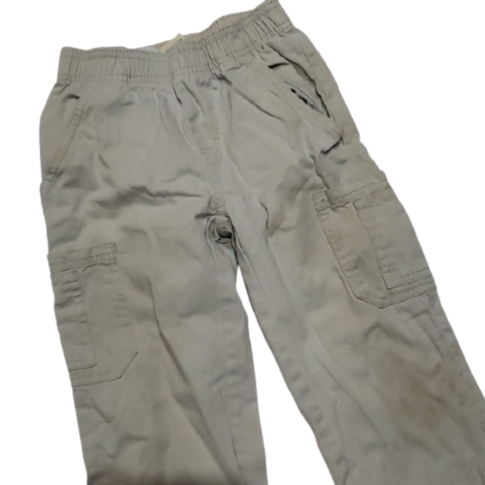 Boys Light Khaki Cargo Pants-XS 4/5
